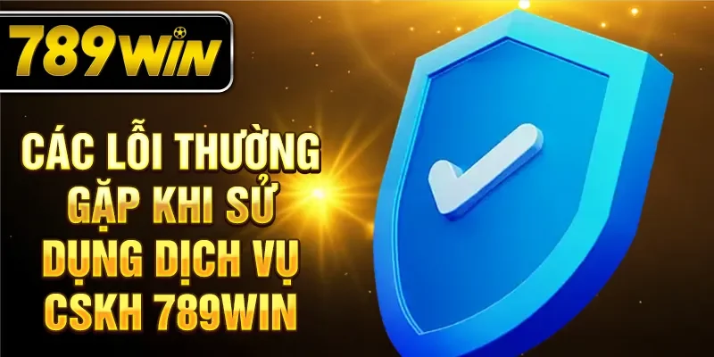 Các lỗi thường gặp khi sử dụng dịch vụ cskh 789WIN