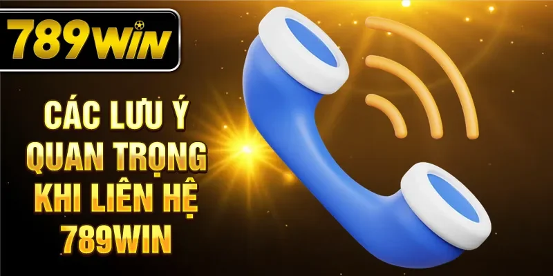 Các lưu ý quan trọng khi liên hệ 789WIN